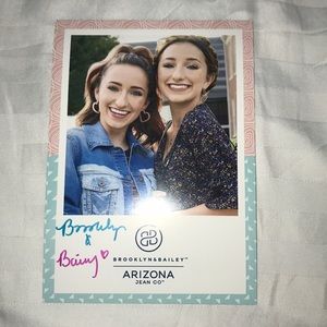 Autographed photo of Brooklyn and bailey
